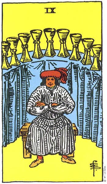 Nine of Cups (Sembilan Piala)