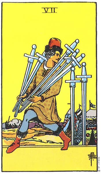 Seven of Swords (Tujuh Pedang)