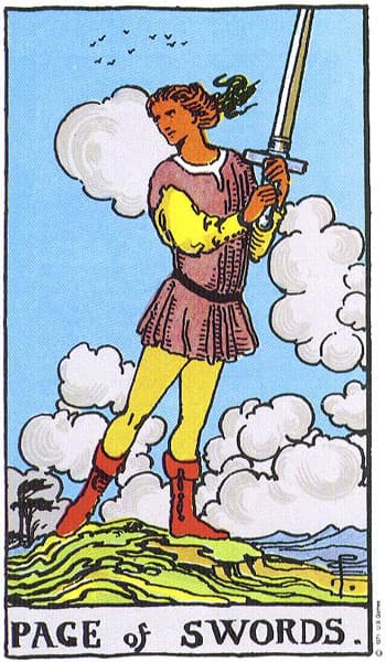 Page of Swords (Pangeran Pedang)