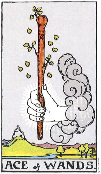 Ace of Wands (As Tongkat)