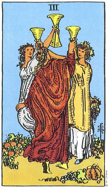 Three of Cups (Tiga Piala)