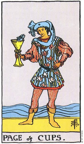 Page of Cups (Pangeran Piala)