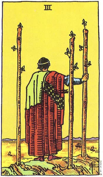 Three of Wands (Tiga Tongkat)